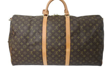 画像をギャラリービューアに読み込む, LOUIS VUITTON ルイヴィトン キーポル バンドリエール60 ボストンバッグ M41412 モノグラムキャンバス ブラウン 美品 中古 61648