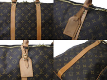 画像をギャラリービューアに読み込む, LOUIS VUITTON ルイヴィトン キーポル バンドリエール60 ボストンバッグ M41412 モノグラムキャンバス ブラウン 美品 中古 61648