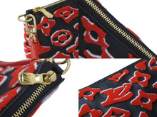 Load image into Gallery viewer, LOUIS VUITTON ルイヴィトン×ウルスフィッシャー ポシェット アクセソワール M45548 タフテッド モノグラム レッド 美品 中古 61650