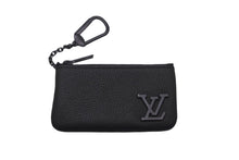 Load image into Gallery viewer, 極美品 LOUIS VUITTON ルイヴィトン ポシェット クレ コインケース アエログラム M81031 ブラック 中古 61656