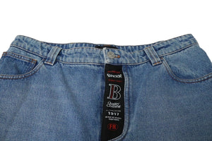 Excellent condition BALENCIAGA baggy denim shorts with front logo, blue, 641464 TDW15 4762 Size 30 Used 61658