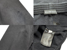 画像をギャラリービューアに読み込む, BALENCIAGA バレンシアガ ハーフパンツ スウェットパンツ レディース 556159 ブラック コットン サイズ2 美品 中古 61662
