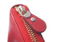 Load image into Gallery viewer, SALVATORE FERRAGAMO サルヴァトーレフェラガモ ダブルガンチーニ ラウンドファスナー 長財布 JL-22 B300 レッド 中古 良品 61666