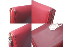 Load image into Gallery viewer, SALVATORE FERRAGAMO サルヴァトーレフェラガモ ダブルガンチーニ ラウンドファスナー 長財布 JL-22 B300 レッド 中古 良品 61666