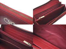 Load image into Gallery viewer, SALVATORE FERRAGAMO サルヴァトーレフェラガモ ダブルガンチーニ ラウンドファスナー 長財布 JL-22 B300 レッド 中古 良品 61666
