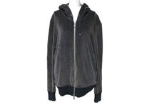 Load image into Gallery viewer, LOUIS VUITTON ルイヴィトン ベロア ジップアップ パーカー ブラック系 カシミヤ RM062 MJJR80VJA サイズM 良品 中古 61669