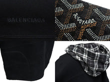 Load image into Gallery viewer, BALENCIAGA バレンシアガ 19SS パッチワーク フーディー パーカー サイズXXS ブラック コットン 556137 美品 中古 61723