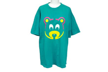 画像をギャラリービューアに読み込む, Kanye West カニエウエスト 2005年 ヴィンテージ プリント 半袖Ｔシャツ ターコイズ クマ Ye ラッパー サイズM 良品 中古 61743