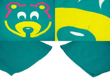 画像をギャラリービューアに読み込む, Kanye West カニエウエスト 2005年 ヴィンテージ プリント 半袖Ｔシャツ ターコイズ クマ Ye ラッパー サイズM 良品 中古 61743