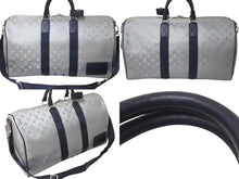 画像をギャラリービューアに読み込む, 極美品 LOUIS VUITTON ルイヴィトン ボストンバッグ M44170 キーポルバンドリエール50 モノグラムサテライト シルバー 中古 61747