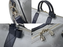 画像をギャラリービューアに読み込む, 極美品 LOUIS VUITTON ルイヴィトン ボストンバッグ M44170 キーポルバンドリエール50 モノグラムサテライト シルバー 中古 61747