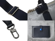 画像をギャラリービューアに読み込む, 極美品 LOUIS VUITTON ルイヴィトン ボストンバッグ M44170 キーポルバンドリエール50 モノグラムサテライト シルバー 中古 61747
