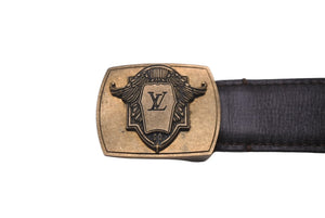 LOUIS VUITTON Belt Buckle CA0068 Brown Gold Hardware Men's Accessories Good Condition Used 61750