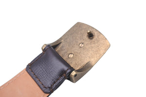 LOUIS VUITTON Belt Buckle CA0068 Brown Gold Hardware Men's Accessories Good Condition Used 61750