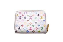 画像をギャラリービューアに読み込む, LOUIS VUITTON ルイヴィトン ジッピー コイン パース リッチ コインケース M93741 村上隆 ブロン マルチカラー 良品 中古 61764