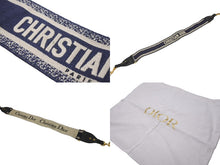 Load image into Gallery viewer, Christian Dior クリスチャンディオール オブリーク エンブロイダリー ショルダーストラップ ネイビー 美品 中古 61771