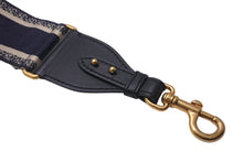 Load image into Gallery viewer, Christian Dior クリスチャンディオール オブリーク エンブロイダリー ショルダーストラップ ネイビー 美品 中古 61771