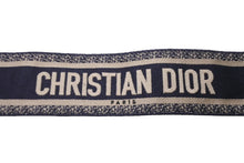 Load image into Gallery viewer, Christian Dior クリスチャンディオール オブリーク エンブロイダリー ショルダーストラップ ネイビー 美品 中古 61771