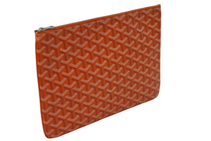 極美品 GOYARD ゴヤール セナMM クラッチバッグ SENAT2MMLTY07CL07P オレンジ 中古 61775