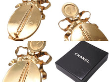 画像をギャラリービューアに読み込む, CHANEL シャネル ココマーク ミラー リボン ヴィンテージ ブローチ ゴールド アクセサリー レディース 小物 美品 中古 61779
