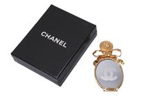 画像をギャラリービューアに読み込む, CHANEL シャネル ココマーク ミラー リボン ヴィンテージ ブローチ ゴールド アクセサリー レディース 小物 美品 中古 61779