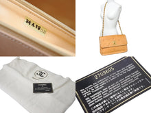 画像をギャラリービューアに読み込む, CHANEL シャネル ココマーク ベースボールステッチ エンボス ショルダーバッグ 2番台 ブラウン ゴールド金具 美品 中古 61783