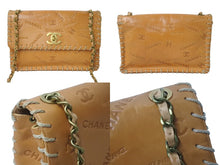 画像をギャラリービューアに読み込む, CHANEL シャネル ココマーク ベースボールステッチ エンボス ショルダーバッグ 2番台 ブラウン ゴールド金具 美品 中古 61783