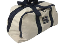 画像をギャラリービューアに読み込む, CHANEL シャネル スポーツライン ボストンバッグ 7番台 ベージュ ブラック ココマーク ナイロン 良品 中古 61784