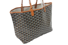 画像をギャラリービューアに読み込む, 新品未使用品 GOYARD ゴヤール サン・ルイPM トートバッグ STLOUIPMLTY01CL03P ブラック ブラウン 中古 61785
