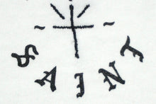 画像をギャラリービューアに読み込む, 新品未使用 SAINT MICHAEL セント マイケル BORN SAINT 半袖Ｔシャツ SM-YS3-0000-C07 24SS ホワイト サイズL 中古 61787