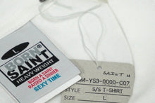 画像をギャラリービューアに読み込む, 新品未使用 SAINT MICHAEL セント マイケル BORN SAINT 半袖Ｔシャツ SM-YS3-0000-C07 24SS ホワイト サイズL 中古 61787