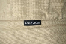 画像をギャラリービューアに読み込む, BALENCIAGA バレンシアガ ロゴ デニム バケットハット サイズM-60cm ベージュ コットン 719120 良品 中古 61807