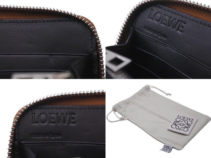 極美品 LOEWE ロエベ 長財布 170周年 シグネチャー ラウンドジップ アナグラム エンボス加工 ブラウン レザー 中古 61816 –  Casanova Vintage