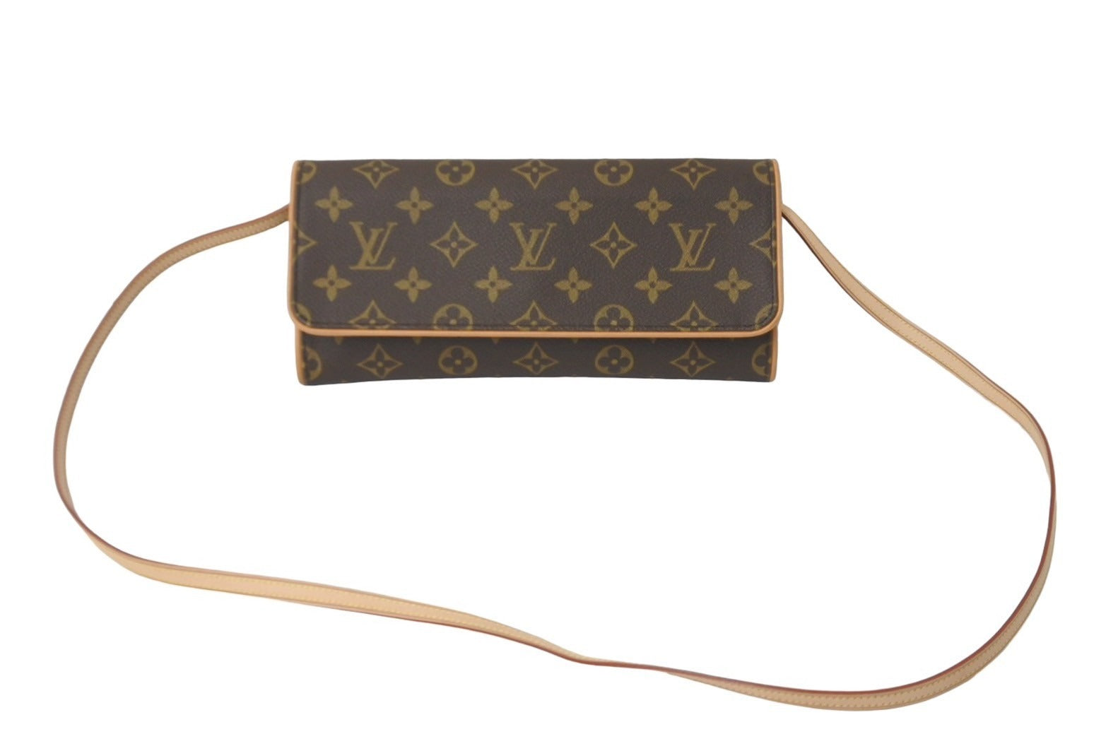 極美品 LOUIS VUITTON ルイヴィトン モノグラム ポシェットツインGM ...