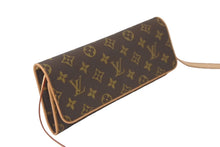 Load image into Gallery viewer, 極美品 LOUIS VUITTON ルイヴィトン モノグラム ポシェットツインGM ショルダーバッグ M51852 ブラウン ゴールド金具 中古 61817