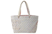 Load image into Gallery viewer, CHANEL シャネル トートバッグ ココマーク カンボンライン A25170 9番台 2005年 ツイード グレー シルバー金具 良品 中古 61819