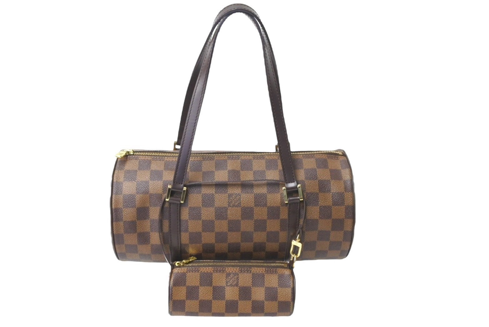 LOUIS VUITTON ルイヴィトン ハンドバッグ ドラム型 ダミエ パピヨンGM ポーチ付き 30 GM N51303 美品 中古 61826  – Casanova Vintage