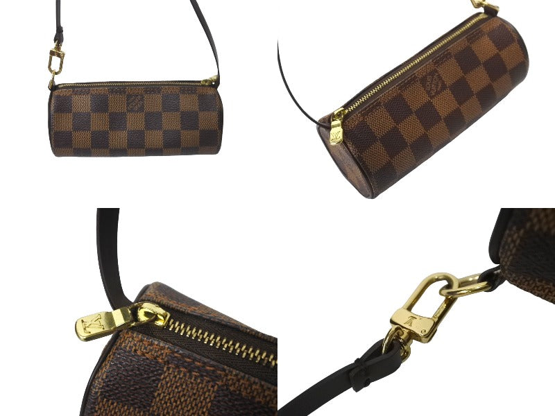 LOUIS VUITTON ルイヴィトン ハンドバッグ ドラム型 ダミエ パピヨンGM ポーチ付き 30 GM N51303 美品 中古 61826  – Casanova Vintage