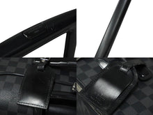 画像をギャラリービューアに読み込む, LOUIS VUITTON ルイヴィトン ぺガス65 スーツケース ダミエ・グラフィット ブラック N23301 シルバー金具 良品 中古 61842