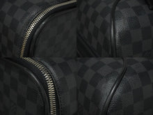 画像をギャラリービューアに読み込む, LOUIS VUITTON ルイヴィトン ぺガス65 スーツケース ダミエ・グラフィット ブラック N23301 シルバー金具 良品 中古 61842