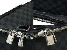 画像をギャラリービューアに読み込む, LOUIS VUITTON ルイヴィトン ぺガス65 スーツケース ダミエ・グラフィット ブラック N23301 シルバー金具 良品 中古 61842