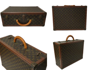 LOUIS VUITTON ルイヴィトン コトヴィル50 トランク 廃番 モノグラム ブラウン PVC レザー M21442 ゴールド金具 良品 中古 61843