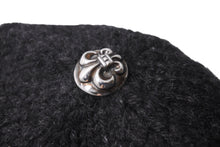 画像をギャラリービューアに読み込む, 極美品 CHROME HEARTS クロムハーツ ビーニー ニットキャップ カシミヤ フレアボタン フレアパッチ ブラック 中古 61847