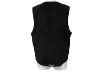 Load image into Gallery viewer, CHROME HEARTS クロムハーツ 8Bクロスボタン スエード ベスト サイズS 牛革 シルバー925 ブラック 2216-304-0555 美品 中古 61852