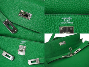 HERMES エルメス ケリー25 ショルダーバッグ □R刻 バンブー トリヨンクレマンス シルバー金具 美品 中古 61926