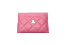画像をギャラリービューアに読み込む, CHANEL シャネル カードケース パスケース 名刺入れ 29番台 ココマーク キャビアスキン ピンク ゴールド金具 美品 中古 61931