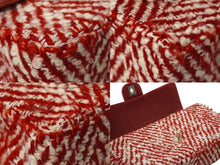 Load image into Gallery viewer, CHANEL シャネル ショルダーバッグ ツイード チェーン ショルダーバッグ 6番台 レッド ホワイト ココマーク ロゴ 良品 中古 61934