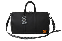 Load image into Gallery viewer, LOUIS VUITTON ルイ ヴィトン キーポル バンドリエール 40 ボストンバッグ M57416 ダミエ ディストーテッド 美品 中古 61941