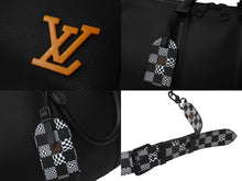 Load image into Gallery viewer, LOUIS VUITTON ルイ ヴィトン キーポル バンドリエール 40 ボストンバッグ M57416 ダミエ ディストーテッド 美品 中古 61941