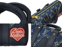 画像をギャラリービューアに読み込む, 極美品 LOUIS VUITTON ルイ ヴィトン × NIGO コラボ キーポルXS ハンドバッグ ストラップ付 M81011 モノグラム ドリップ 中古 61942